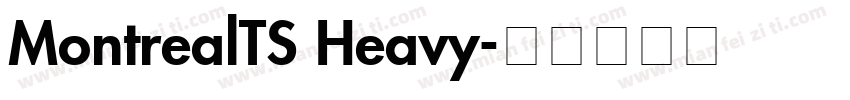 MontrealTS Heavy字体转换